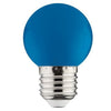 Lâmpada LED Esférica E27 1W 12lm - Azul