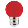 Lâmpada LED Esférica E27 1W 34lm - Vermelha