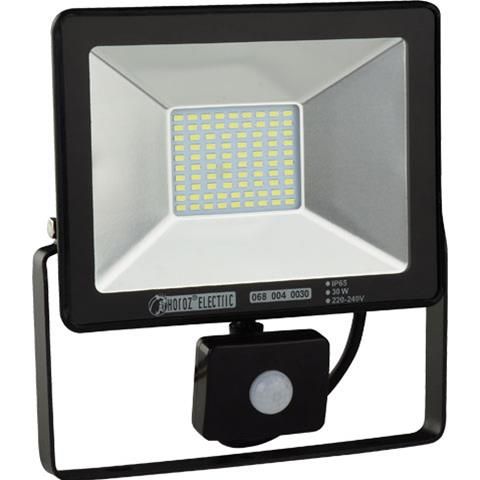 Projector LED AC230V 30W 2700lm Branco Frio c/ Sensor-6400K-Iluminacao e led-Horoz Electric-Music Stage