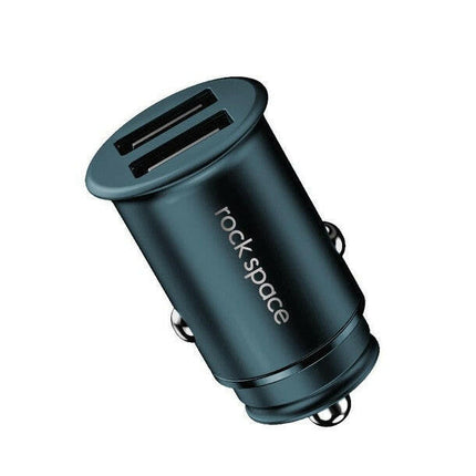 Transformador Isqueiro DC12V/DC5V 4,8A 2xUSB - Azul-Alimentadores-Rock Space-Music Stage