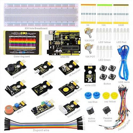 Kit Aprendizagem c/ Sensores p/ Funduino UNO R3-Robotica e prototipagem-Keyestudio-Music Stage
