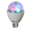 Lampada LED RGB E27 3W c/ Efeito de Luz Rotativo