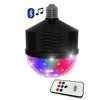 Lampada LED RGB E27 c/ Efeito de Luz Rotativo e Coluna Bluetooth