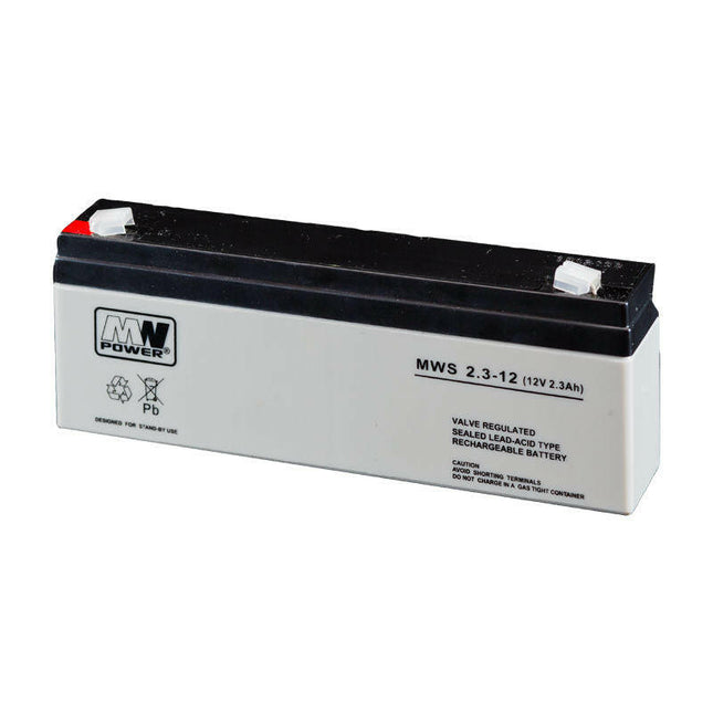 Bateria Ácida 12V 2,3Ah (179x60x34mm)-Energia-MW POWER-Music Stage