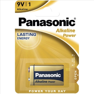 Pilha 9V 6LR61 Alcalina AlkalinePower (Blister 1)-Energia-Panasonic-Music Stage