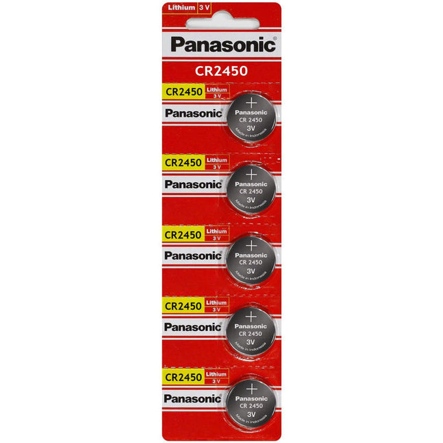 Pilha Lítio 3V CR2450 (Blister 5)-Energia-Panasonic-Music Stage