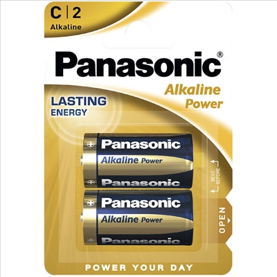 Pilha 1,5V LR14 Alcalina AlkalinePower (Blister 2)-Energia-Panasonic-Music Stage