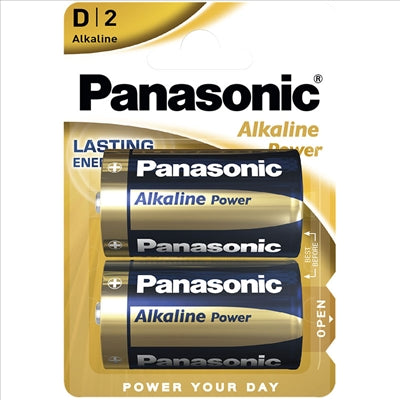 Pilha 1,5V LR20 Alcalina AlkalinePower (Blister 2)-Energia-Panasonic-Music Stage