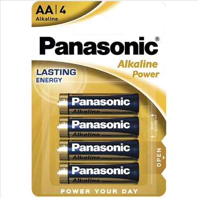 Pilha 1,5V LR6 Alcalina AlkalinePower (Blister 4)-Energia-Panasonic-Music Stage