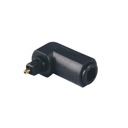 Adaptador Toslink Macho / Toslink Fêmea Curvo-Fichas e cabos-SMI-Music Stage