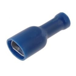 Terminal Faston Fêmea Isolado Azul- 6,3mm - 2,5mm²-Electricidade-SMI-Music Stage