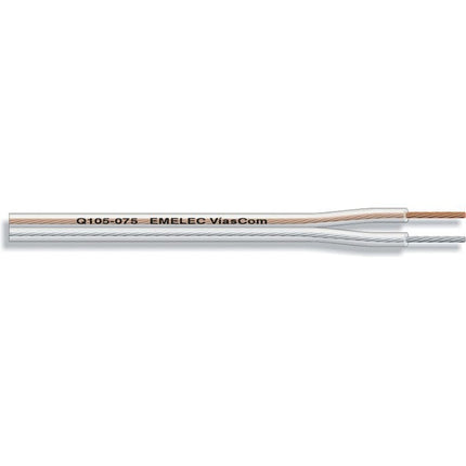 Cabo Coluna 2x1mm² Transparente Polarizado 100mt - Bobine-Fichas e cabos-Emelec-Music Stage