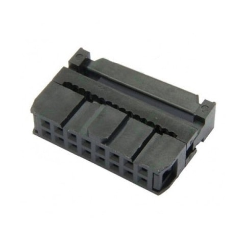 Ficha IDC 16 Pinos Fêmea p/ Flat Cable-Fichas e cabos-SMI-Music Stage