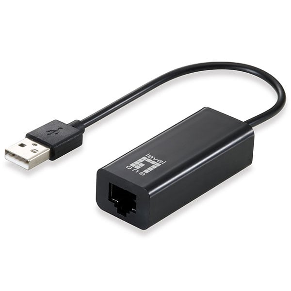 Adaptador Rede USB 2.0 Macho > RJ45 Fêmea 10/100Mbps-Informatica e Multimedia-Levelone-Music Stage