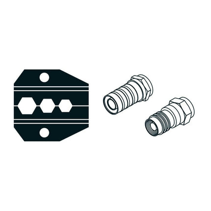 Mordentes p/ Alicate Cravar Fichas BNC p/ Cabo RG59, RG6, F-Apoio tacnicobricol-ProsKit-Music Stage