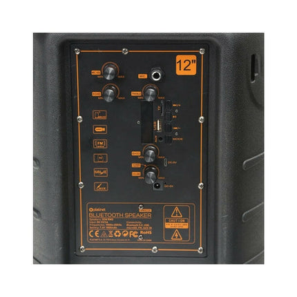 Coluna Amplificada Portátil LEDs 12" FM Bluetooth/USB/microSD-Coluna Amplificada 12 Polegadas-Platinet-Music Stage