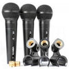 Pack 3x Microfones Dinamicos c/ Mala e Acessórios (VX1800S)
