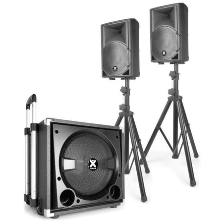 Pack 2x Altavoces Amplificados + Pasivo 15 BLUETOOTH/USB – Music Stage