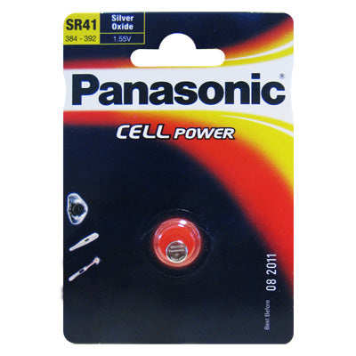 Pilha 1,55V 45mA SR41W - Óxido Prata-Energia-Panasonic-Music Stage