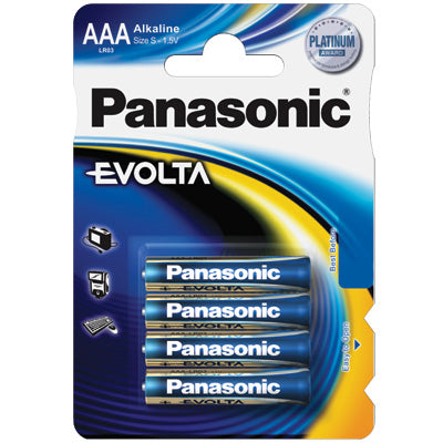 Pilha 1,5V LR03 Alcalina EVOLTA (Blister 4)-Energia-Panasonic-Music Stage
