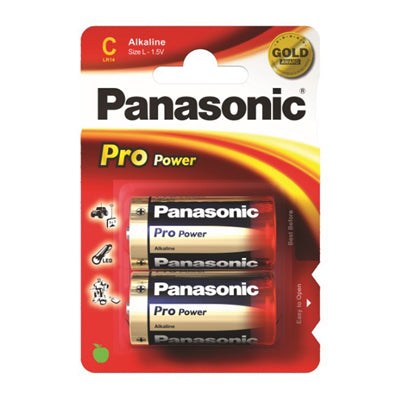 Pilha 1,5V LR14 Alcalina ProPower (Blister 2)-Energia-Panasonic-Music Stage