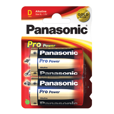 Pilha 1,5V LR20 Alcalina ProPower (Blister 2)-Energia-Panasonic-Music Stage