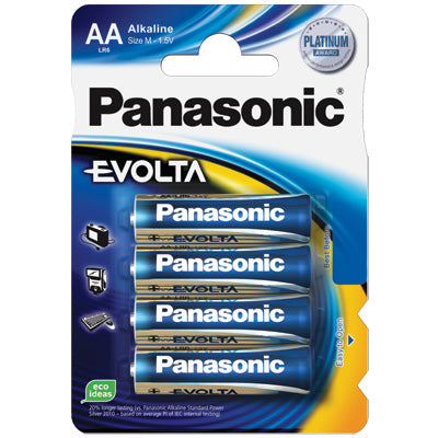 Pilha 1,5V LR6 Alcalina EVOLTA (Blister 4)-Energia-Panasonic-Music Stage