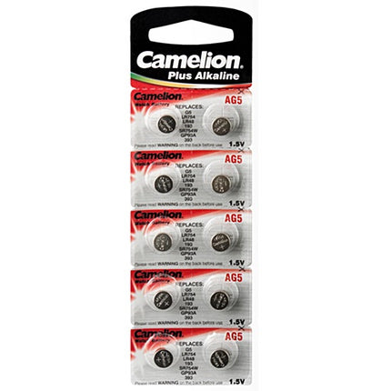 Pilha Lítio 3V AG5 (Blister 10)-Energia-Camelion-Music Stage