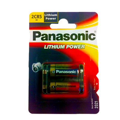 Pilha Lítio 6V 2CR5 Foto (Blister 1)-Energia-Panasonic-Music Stage