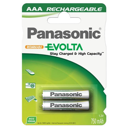 Pilha Recarregável R03 750mAh DECT (Blister 2)-Energia-Panasonic-Music Stage