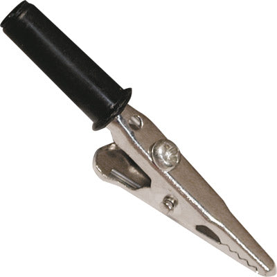 Pinça Crocodilo Isolada 50mm Preta-Fichas e cabos-EDC-Music Stage