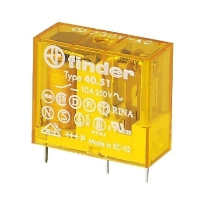 Relé AC230V/1C/10A - R:5mm Circuito Impresso-Componentes eletronicos-Finder-Music Stage