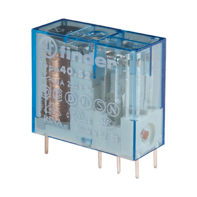 Relé DC 24V/2C/8A - R:5mm Circuito Impresso-Componentes eletronicos-Finder-Music Stage