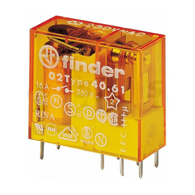 Relé DC 48V/1C/16A - R:5mm Circuito Impresso-Componentes eletronicos-Finder-Music Stage