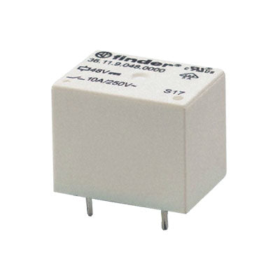 Relé DC Mini 48V/1C/10A - R:12mm Circuito Impresso-Componentes eletronicos-Finder-Music Stage