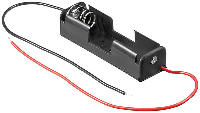 Suporte Pilhas 1xR6 c/ Fios 20cm-Energia-SMI-Music Stage