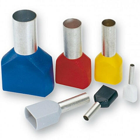 Terminal Duplo Ponteira Oca - 2 x 1mm²-Electricidade-SMI-Music Stage