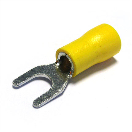 Terminal Forquilha Isolado Amarelo - Ø5,0mm - 5,0mm²-Electricidade-SMI-Music Stage