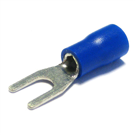 Terminal Forquilha Isolado Azul - Ø3,0mm - 2,5mm²-Electricidade-SMI-Music Stage