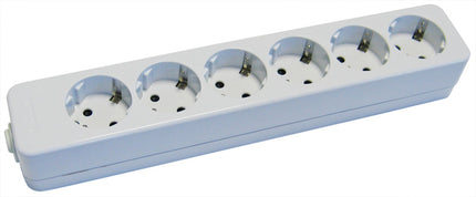 Tomada Eléctrica 6 Vias Schuko Branca p/ Cabo-Electricidade-Krang-Music Stage