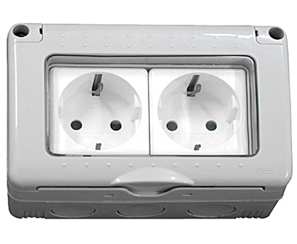 Tomada Eléctrica Dupla Estanque - Exterior-Electricidade-SMI-Music Stage