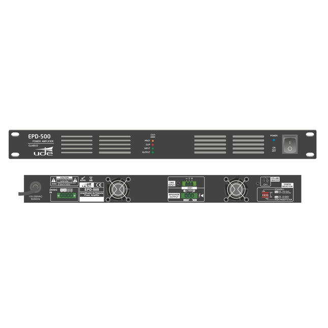 Amplificador Audio 100V 500W-Som e luz-UDE-Music Stage