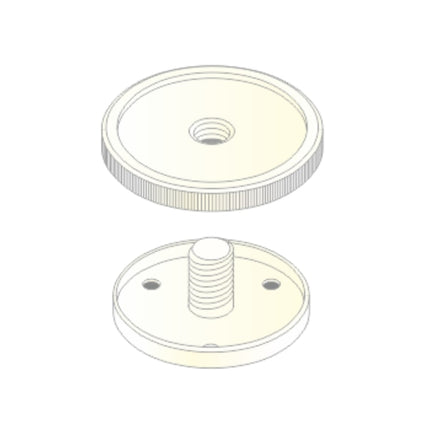 Suporte p/ Base Microfone - Branco-Som e luz-UDE-Music Stage