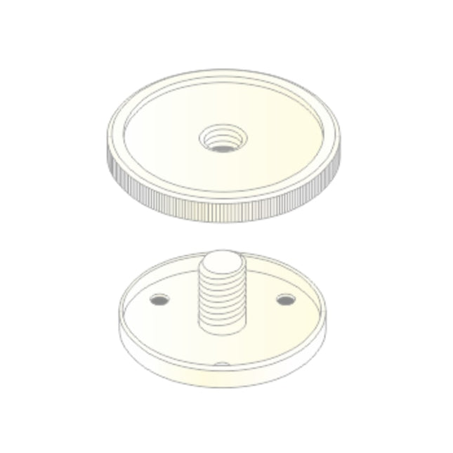 Suporte p/ Base Microfone - Branco-Som e luz-UDE-Music Stage