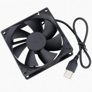 Ventilador DC5V USB - 80x80x25mm - c/ Cabo 1mt-Componentes eletronicos-SMI-Music Stage